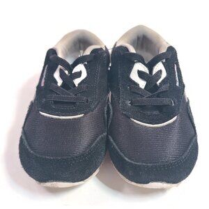 Reebok Classic Kids Toddler Size 7 Style #100038011 Black White Nylon Child GUC